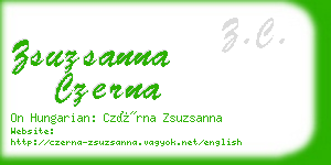 zsuzsanna czerna business card